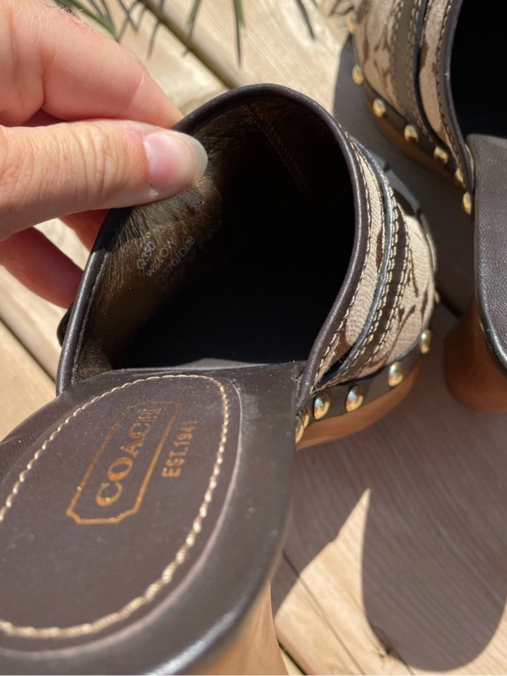 Coach Monogram Clogs - Picture 6 of 6